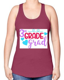 thirdgradegrad 982# - third grade -Racerback Tank