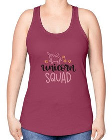 unicorn squad 491# - unicorn -Racerback Tank