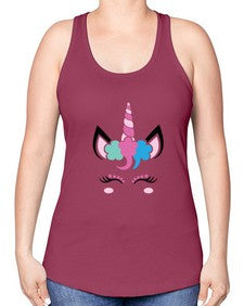 unicorn style 503# - unicorn -Racerback Tank