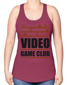 video game club 160# - video games -Racerback Tank