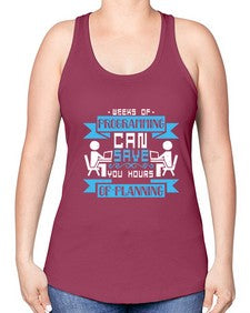 weeks of programming can save you hours of planning 9# - computer -Racerback Tank