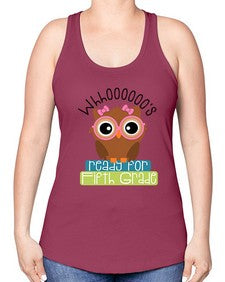 whooos ready for fifth grade girl 1000# - fifth grade -Racerback Tank