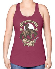 wild west cowboy culture 1249# - western -Racerback Tank
