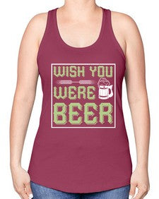 wish you were beer 1783# - beer -Racerback Tank
