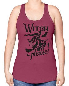 witch please 13# - witch -Racerback Tank