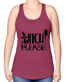 witch please 14# - witch -Racerback Tank