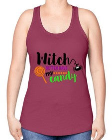 witchbetterhavecandy 12# - witch -Racerback Tank