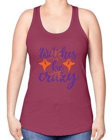 witches be crazy 10# - witch -Racerback Tank