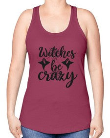 witches be crazy 9# - witch -Racerback Tank