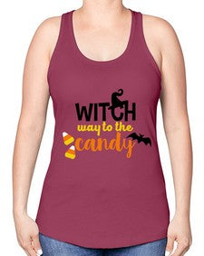 witchwaycandy 4# - witch -Racerback Tank