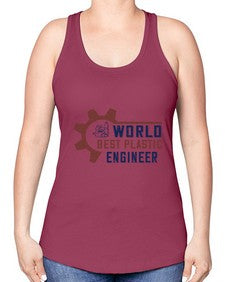 world best plastic engineer Style 477# - engineer -Racerback Tank