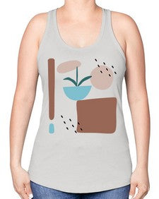 Abstract Shape 189# - art pop art -Racerback Tank