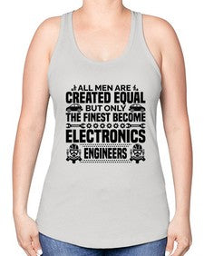 All men are created Style 569# - engineer -Racerback Tank