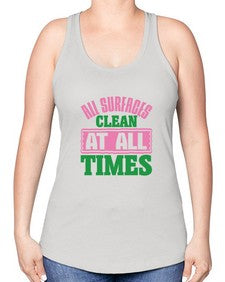 All surfaces clean at all times Style 37# - cleaner -Racerback Tank