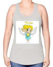Angel 7# - cartoon general -Racerback Tank