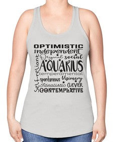 Aquarius 563# - aquarius -Racerback Tank