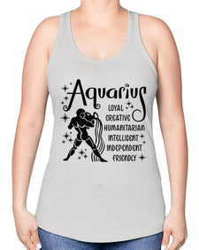 Aquarius 64# - aquarius -Racerback Tank