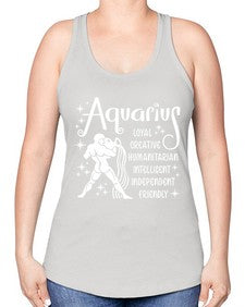 Aquarius 68# - aquarius -Racerback Tank