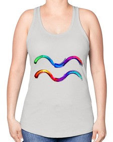 Aquarius 69# - aquarius -Racerback Tank