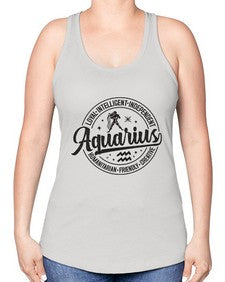 Aquarius 71# - aquarius -Racerback Tank