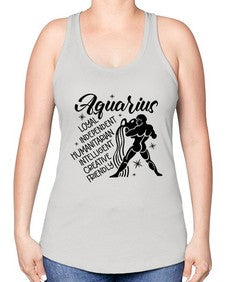 Aquarius 72# - aquarius -Racerback Tank