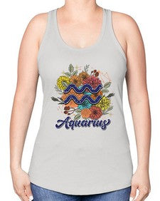 Aquarius 7# - aquarius -Racerback Tank