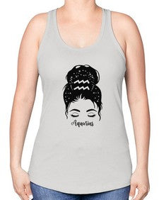 Aquarius Woman - aquarius -Racerback Tank