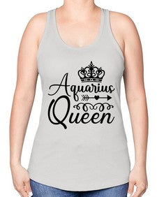 Aquarius queen 74# - aquarius -Racerback Tank