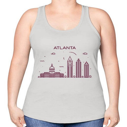 Atlanta 372# - cities -Racerback Tank