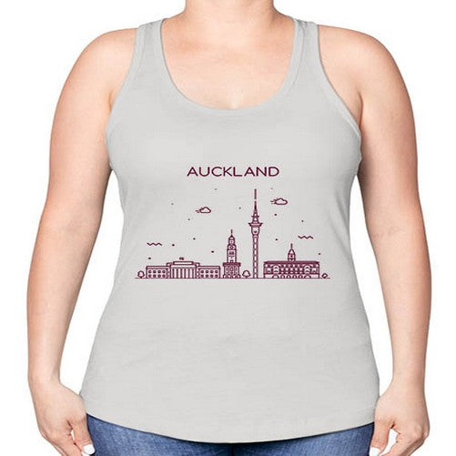 Auckland 375# - cities -Racerback Tank
