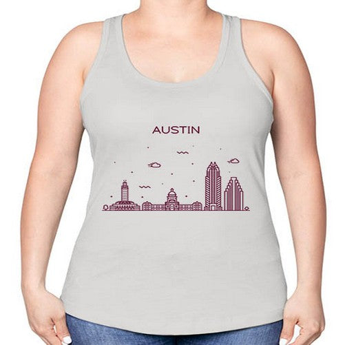 AustinTX 380# - cities -Racerback Tank