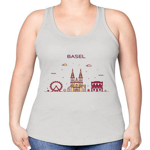 Basel 419# - cities -Racerback Tank