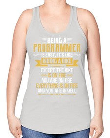 Being a Programmer 3# - computer -Racerback Tank