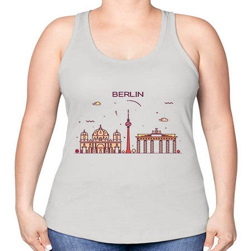 Berlin 447# - cities -Racerback Tank