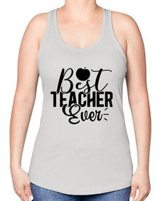 Best Teacher Ever 616# - teacher -Racerback Tank