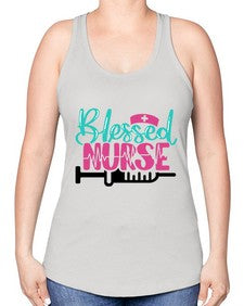 Blessed Nurse Style Style 628# - nurse -Racerback Tank