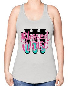 Blessed Nurse Style Style 629# - nurse -Racerback Tank