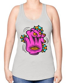 Bored high five 23# - cartoon general -Racerback Tank