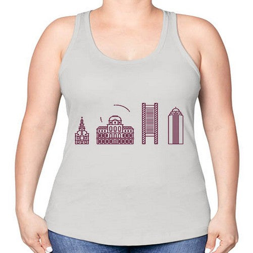 Boston 479# - cities -Racerback Tank