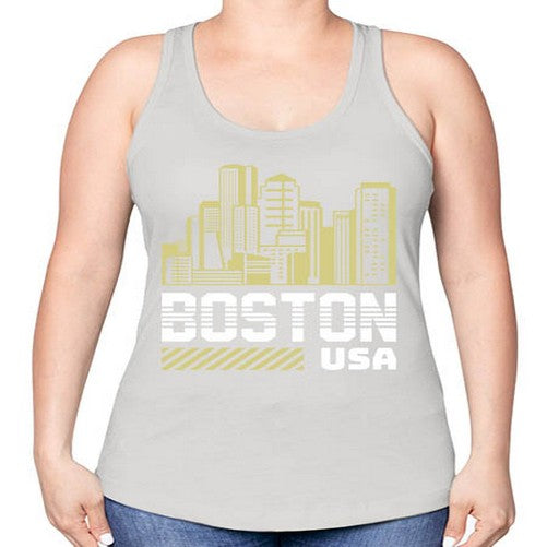 Boston 480# - cities -Racerback Tank