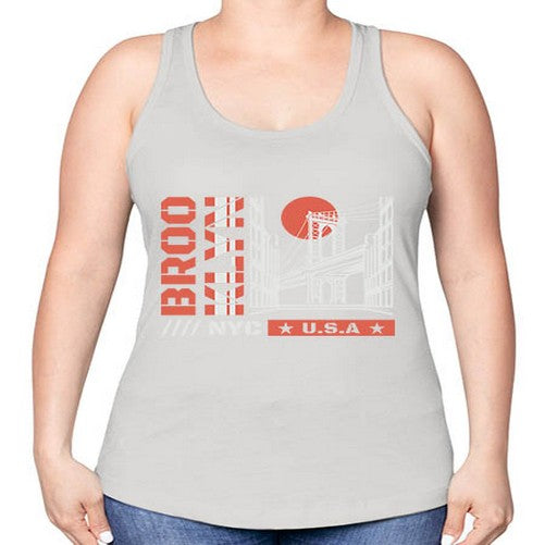 Brooklyn 499# - cities -Racerback Tank
