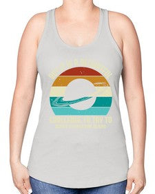 But it is a delightful challenge to try 37# - ufo -Racerback Tank