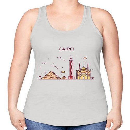 Cairo 529# - cities -Racerback Tank