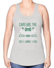Cars are the sculptures of our everyday lives 3# - car -Racerback Tank