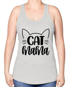 Cat Mama Style 84# - cats -Racerback Tank