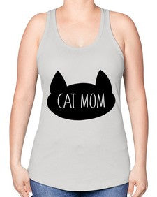 Cat Mom - cats -Racerback Tank