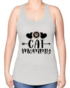 Cat Mommy Style 87# - cats -Racerback Tank