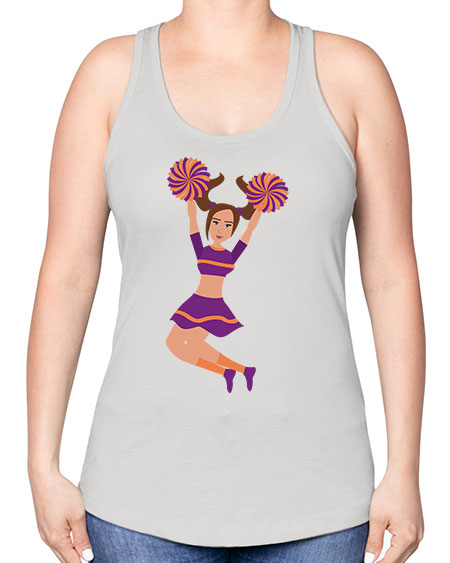 Cheerleader 16# - cheer -Racerback Tank