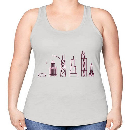 Chicago 570# - cities -Racerback Tank
