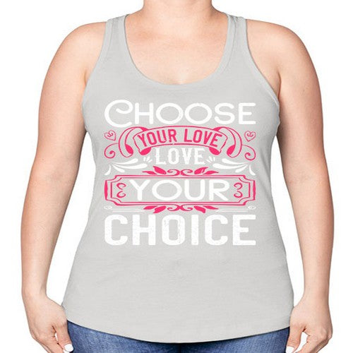 Choose your love Love your choice Style 4# - dogs -Racerback Tank